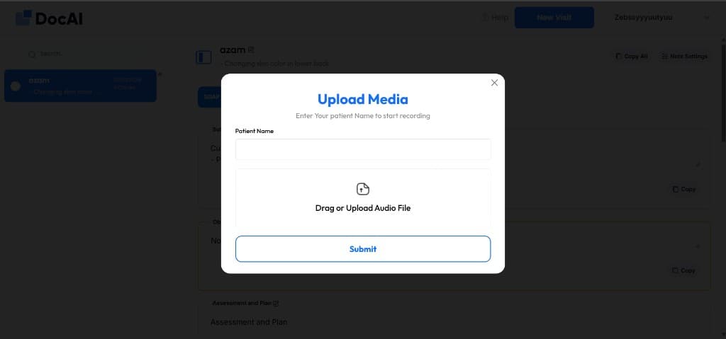 Upload pre-recorded audio for transcription