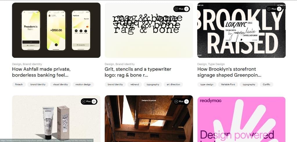 Latest features grid - in-depth design case studies