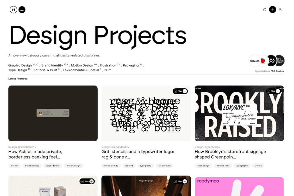 Design Projects - case studies across branding and motion