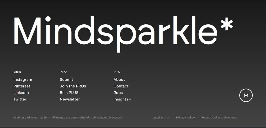 Site footer and community links